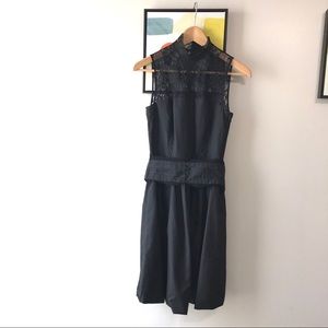 ZARA Black Dress with Lace